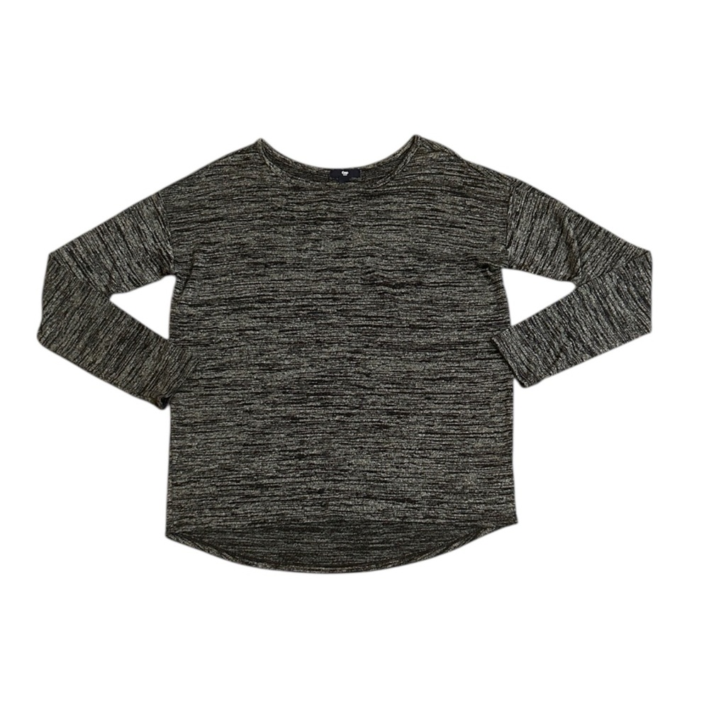 Gap Sweater Black Gray White Long Sleeve Lightweight Pullover Women Size Medium